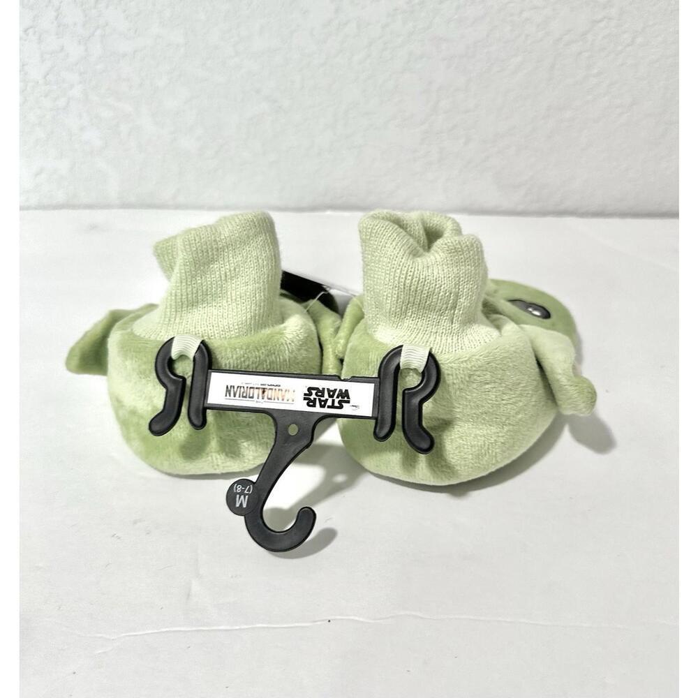 Disney Star Wars Baby Grogu/Yoda Green Slippers Size M 7-8 The Mandalorian New - Picture 4 of 7